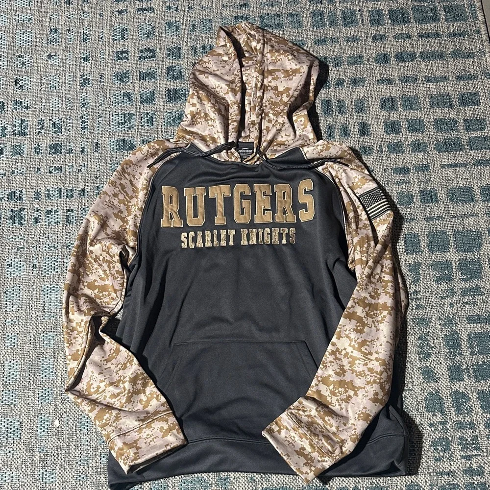 Rutgers Scarlet Knights Camo Hoodie - Picture 1 of 5